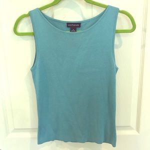 Ann Taylor Light Blue Sleeveless Sweater Tank Top